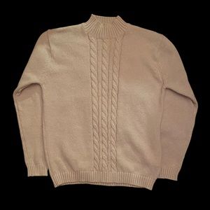 Mens khaki knit sweater